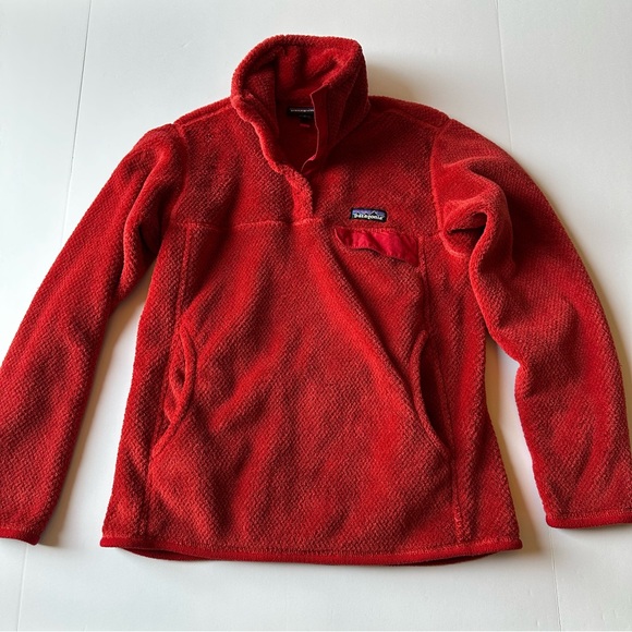 Patagonia Tops - Patagonia Women’s Re-Tool Snap-T Fleece Pullover Brick Red Small